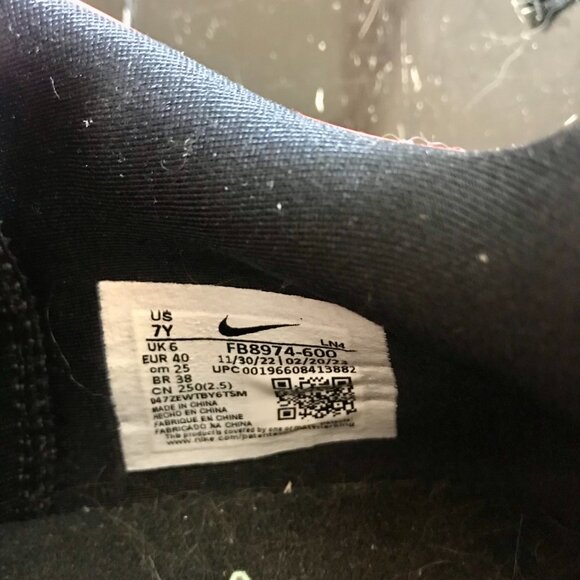 Nike Lebron Pink Diamond Collection XX 20 Night Maroon Sneakers, Size 7 Y Youth - Picture 6 of 9